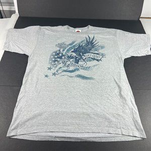 Harley Davidson Freedom Aint Quiet Shirt Extra Large Grey Four River Kentuky Tee